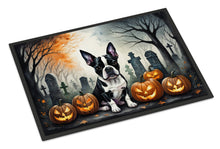 Load image into Gallery viewer, Boston Terrier Spooky Halloween Doormat -  18x27 Decorative Floor Mat – Indoor/Outdoor Rug