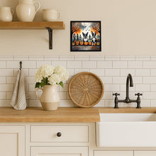 Load image into Gallery viewer, Boston Terrier Spooky Halloween Framed Metal Print