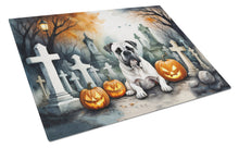 Load image into Gallery viewer, Boxer Spooky Halloween Glass Cutting Boards – Durable, Decorative Kitchen Art Large