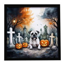 Load image into Gallery viewer, Boxer Spooky Halloween Framed Metal Print