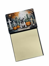 Load image into Gallery viewer, Boxer Spooky Halloween Sticky Note Holder- Refiilable Desk Accessory Note Pad