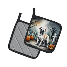 Load image into Gallery viewer, Boxer Spooky Halloween Pot Holders - Set of 2 Decorative Kitchen Helpers | Made in the USA