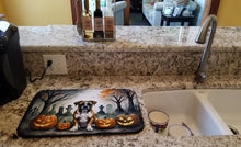 Load image into Gallery viewer, Boxer Spooky Halloween Dish Drying Mat