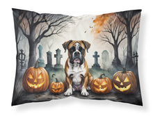 Load image into Gallery viewer, Boxer Spooky Halloween Fabric Standard Pillowcase – Artistic Decorative Front, White Back