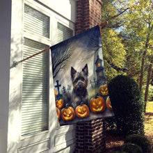 Load image into Gallery viewer, Cairn Terrier Spooky Halloween House Flag