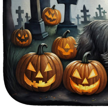 Load image into Gallery viewer, Cairn Terrier Spooky Halloween Dish Drying Mat