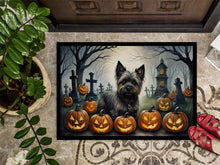 Load image into Gallery viewer, Cairn Terrier Spooky Halloween Doormat -  18x27 Decorative Floor Mat – Indoor/Outdoor Rug
