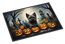Load image into Gallery viewer, Cairn Terrier Spooky Halloween Doormat -  18x27 Decorative Floor Mat – Indoor/Outdoor Rug