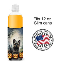 Load image into Gallery viewer, Cairn Terrier Spooky Halloween Slim Can Huggers – Fun, Functional Drink Coolers for Every Occasion