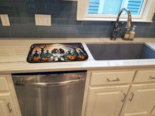 Load image into Gallery viewer, Cavalier Spaniel Spooky Halloween Dish Drying Mat