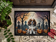 Load image into Gallery viewer, Cavalier Spaniel Spooky Halloween Doormat -  18x27 Decorative Floor Mat – Indoor/Outdoor Rug