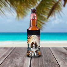 Load image into Gallery viewer, Cavalier Spaniel Spooky Halloween Slim Can Huggers – Fun, Functional Drink Coolers for Every Occasion