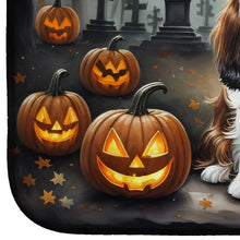 Load image into Gallery viewer, Cavalier Spaniel Spooky Halloween Dish Drying Mat