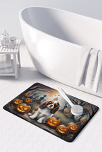 Load image into Gallery viewer, Cavalier Spaniel Spooky Halloween Memory Foam Kitchen Mat