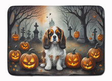 Load image into Gallery viewer, Cavalier Spaniel Spooky Halloween Memory Foam Kitchen Mat