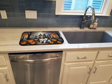 Load image into Gallery viewer, Cavalier Spaniel Spooky Halloween Dish Drying Mat