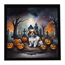Load image into Gallery viewer, Cavalier Spaniel Spooky Halloween Framed Metal Print