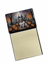 Load image into Gallery viewer, Cavalier Spaniel Spooky Halloween Sticky Note Holder- Refiilable Desk Accessory Note Pad
