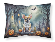 Load image into Gallery viewer, Chihuahua Spooky Halloween Fabric Standard Pillowcase – Artistic Decorative Front, White Back