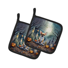 Load image into Gallery viewer, Chihuahua Spooky Halloween Pot Holders - Set of 2 Decorative Kitchen Helpers | Made in the USA