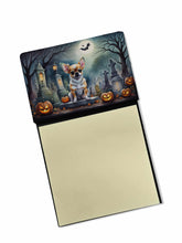 Load image into Gallery viewer, Chihuahua Spooky Halloween Sticky Note Holder- Refiilable Desk Accessory Note Pad