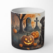 Load image into Gallery viewer, Chocolate Labrador Retriever Spooky Halloween Decorative Soy Candle