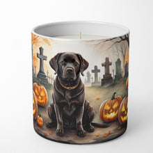 Load image into Gallery viewer, Chocolate Labrador Retriever Spooky Halloween Decorative Soy Candle