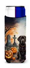 Load image into Gallery viewer, Chocolate Labrador Retriever Spooky Halloween Slim Can Huggers – Fun, Functional Drink Coolers for Every Occasion
