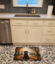 Load image into Gallery viewer, Chocolate Labrador Retriever Spooky Halloween Memory Foam Kitchen Mat