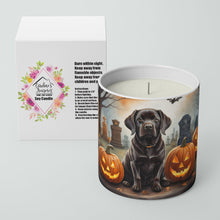 Load image into Gallery viewer, Chocolate Labrador Retriever Spooky Halloween Decorative Soy Candle