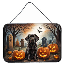 Load image into Gallery viewer, Chocolate Labrador Retriever Spooky Halloween Wall or Door Hanging Prints
