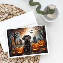 Load image into Gallery viewer, Chocolate Labrador Retriever Spooky Halloween Greeting Cards -  Blank Note Cards – 8-Pack of Artist-Designed Cards with Envelopes