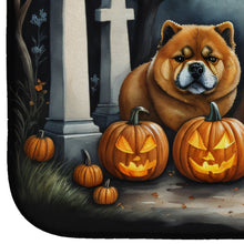 Load image into Gallery viewer, Chow Chow Spooky Halloween Dish Drying Mat