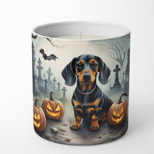 Load image into Gallery viewer, Dachshund Spooky Halloween Decorative Soy Candle