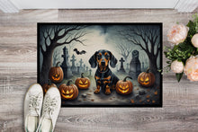 Load image into Gallery viewer, Dachshund Spooky Halloween Doormat - 24x36 Decorative Floor Mat – Indoor/Outdoor Rug with Artistic Flair