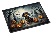 Load image into Gallery viewer, Dachshund Spooky Halloween Doormat -  18x27 Decorative Floor Mat – Indoor/Outdoor Rug