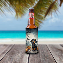 Load image into Gallery viewer, Dachshund Spooky Halloween Slim Can Huggers – Fun, Functional Drink Coolers for Every Occasion