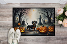 Load image into Gallery viewer, Dachshund Spooky Halloween Doormat - 24x36 Decorative Floor Mat – Indoor/Outdoor Rug with Artistic Flair