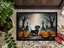Load image into Gallery viewer, Dachshund Spooky Halloween Doormat -  18x27 Decorative Floor Mat – Indoor/Outdoor Rug