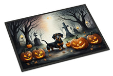 Load image into Gallery viewer, Dachshund Spooky Halloween Doormat -  18x27 Decorative Floor Mat – Indoor/Outdoor Rug