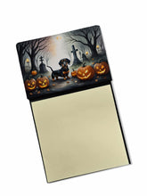 Load image into Gallery viewer, Dachshund Spooky Halloween Sticky Note Holder- Refiilable Desk Accessory Note Pad