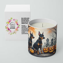 Load image into Gallery viewer, Doberman Pinscher Spooky Halloween Decorative Soy Candle