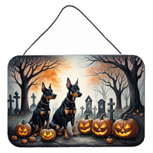 Load image into Gallery viewer, Doberman Pinscher Spooky Halloween Wall or Door Hanging Prints