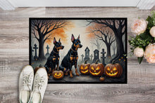 Load image into Gallery viewer, Doberman Pinscher Spooky Halloween Doormat -  18x27 Decorative Floor Mat – Indoor/Outdoor Rug