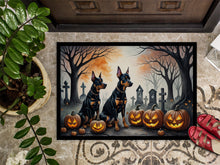 Load image into Gallery viewer, Doberman Pinscher Spooky Halloween Doormat -  18x27 Decorative Floor Mat – Indoor/Outdoor Rug