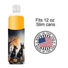 Load image into Gallery viewer, Doberman Pinscher Spooky Halloween Slim Can Huggers – Fun, Functional Drink Coolers for Every Occasion