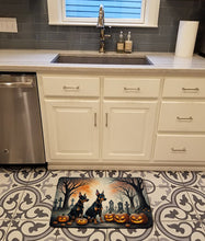Load image into Gallery viewer, Doberman Pinscher Spooky Halloween Memory Foam Kitchen Mat