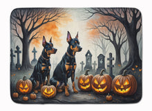 Load image into Gallery viewer, Doberman Pinscher Spooky Halloween Memory Foam Kitchen Mat