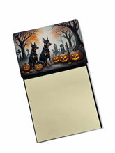 Load image into Gallery viewer, Doberman Pinscher Spooky Halloween Sticky Note Holder- Refiilable Desk Accessory Note Pad