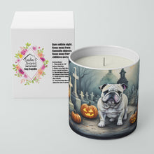 Load image into Gallery viewer, English Bulldog Spooky Halloween Decorative Soy Candle
